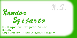nandor szijarto business card